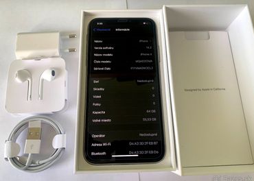 TOP Apple iPhone X 64gb silver 100% zdravie