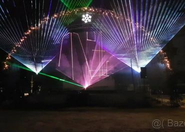 Realizácia LaserShow,laserová reklama-mapping